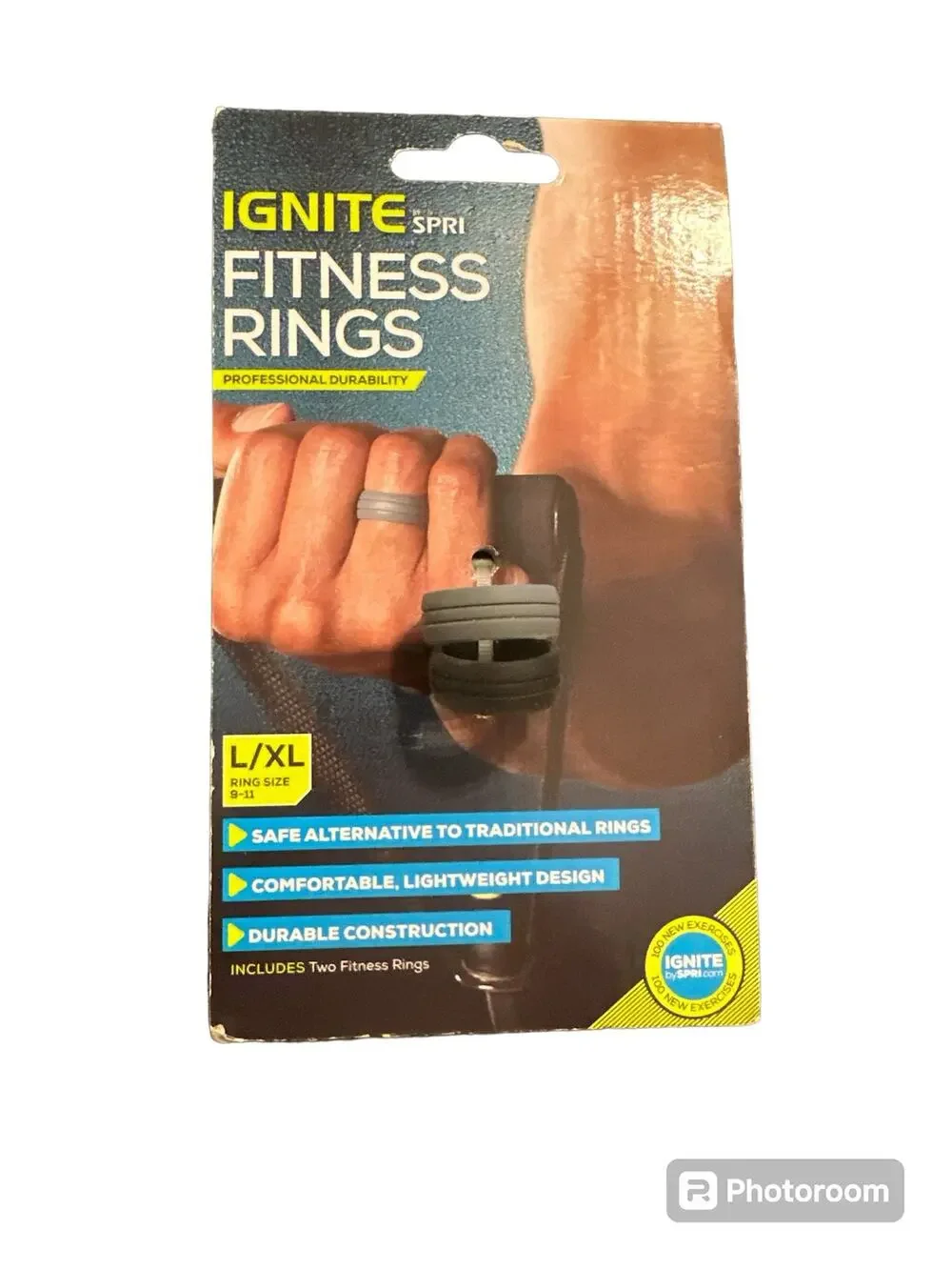 New Ignite Spri Fitness Rings 100% Silicone Ring Size 9-11 Large/XL